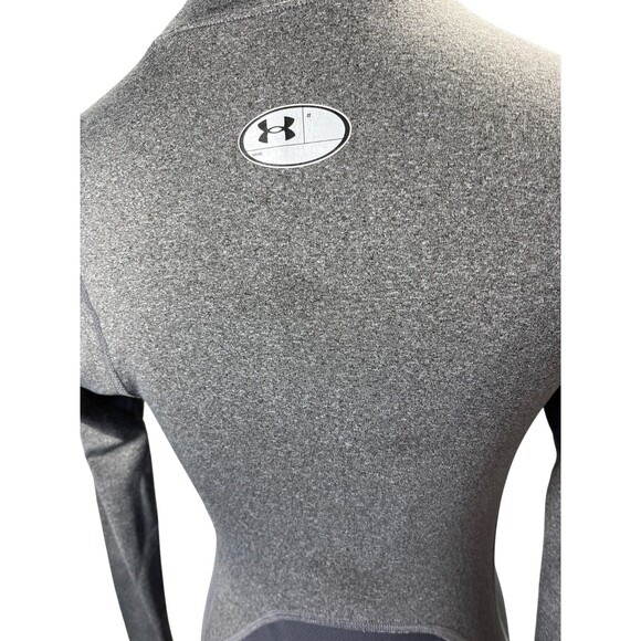 Under Armor Sweatshirt Women's Size XS Gray Compression Cold Gear Turtle Neck - Picture 5 of 7